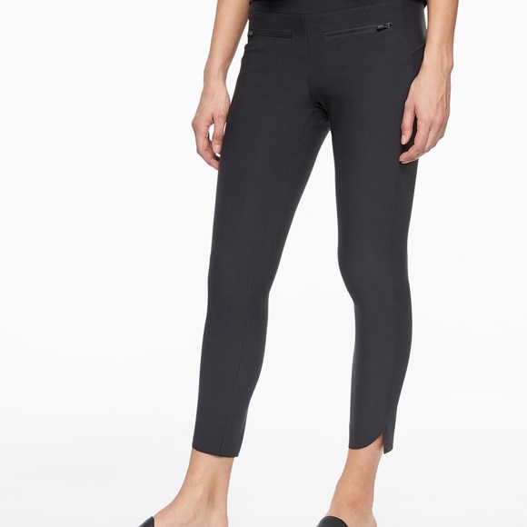 NWT Athleta Stellar Crop Pant In Shale Gray - Picture 2 of 7